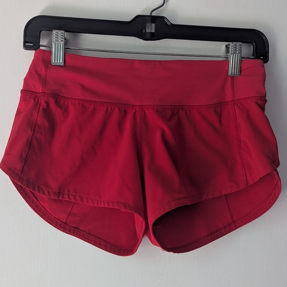 Lululemon Speed Up Shorts 2.5 Red Size 2 - Picture 5 of 8